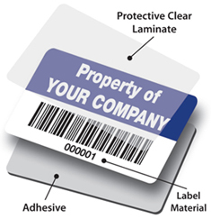 asset tag layout with barcode free download